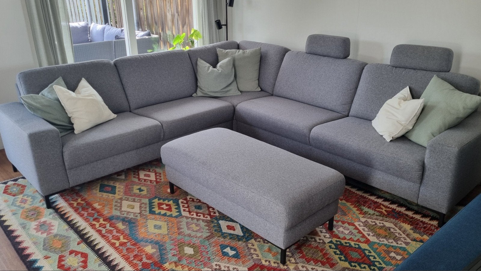 Baenks West End - Moderne Hoekbank met Hocker, Ophalen, 250 tot 300 cm, Modern, tijdloos, Hoekbank
