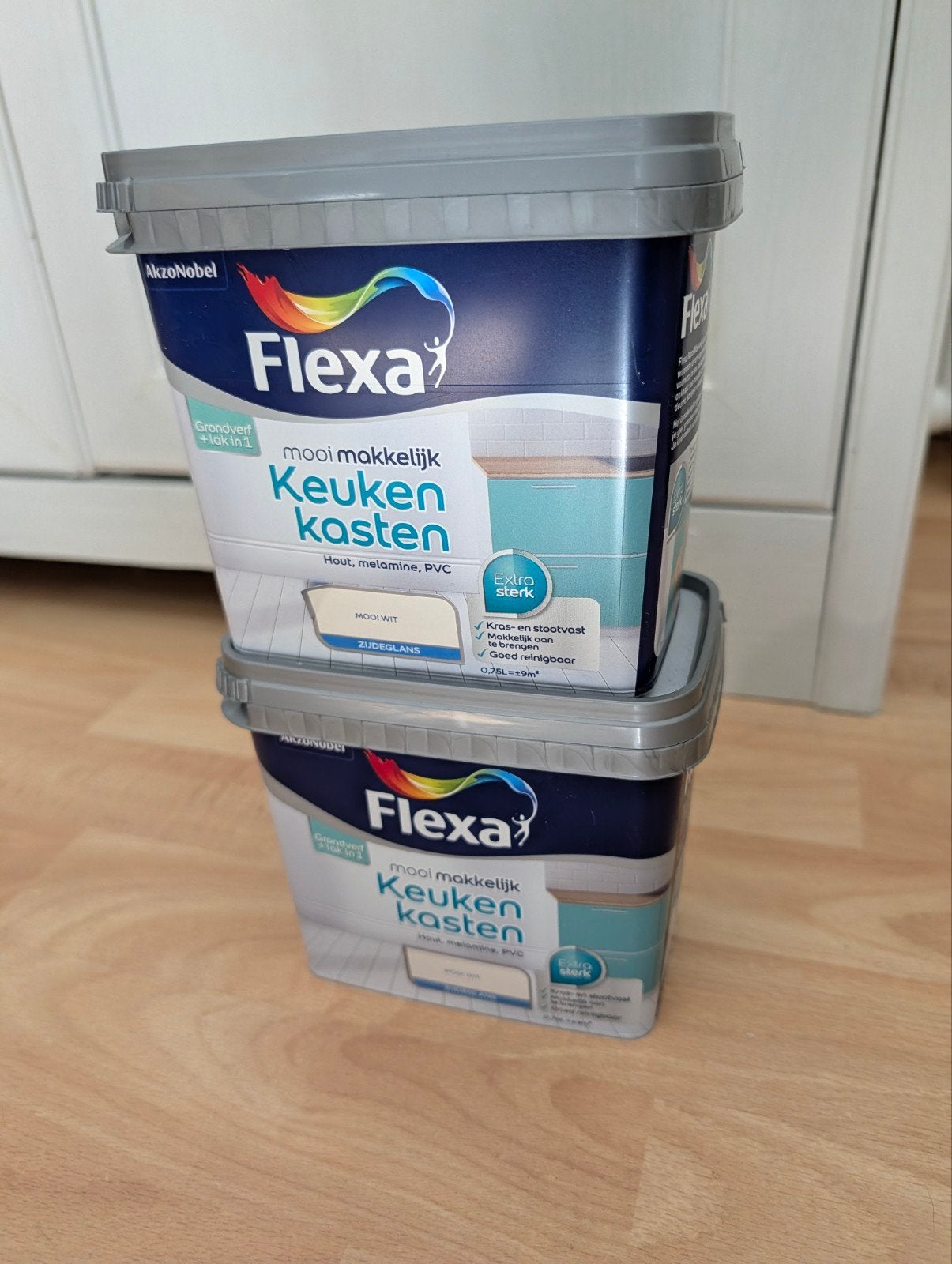 Flexa Mooi Makkelijk Keukenkasten Verf - Mooi Wit, Ophalen, Wit, Nieuw, Verf