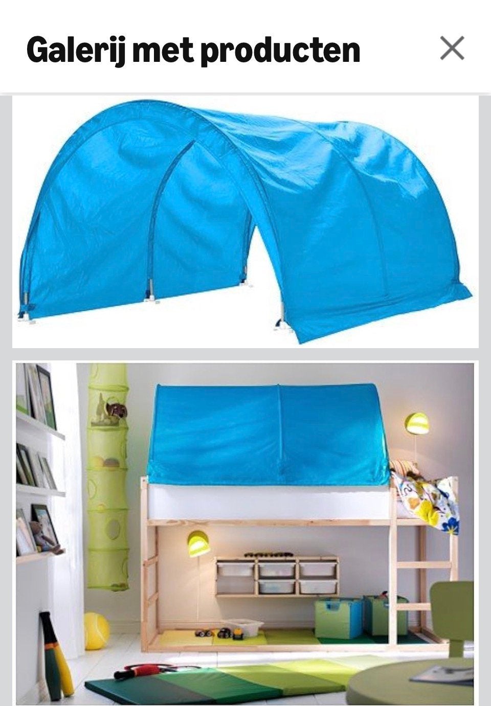 Bedtent ikea, Ophalen of Verzenden, Zo goed als nieuw, Minder dan 140 cm, Minder dan 70 cm