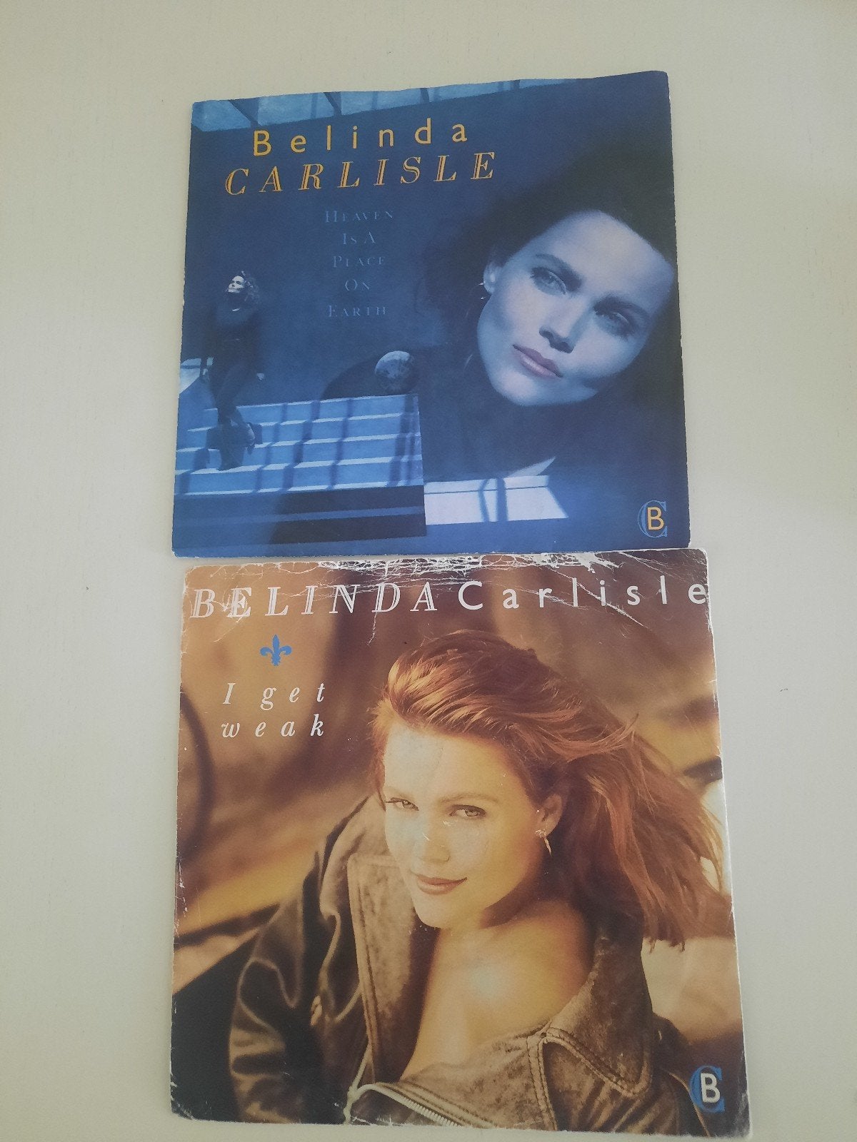 2x vinyl singels van Belinda Carlisle, Ophalen of Verzenden, Zo goed als nieuw, Nederlandstalig