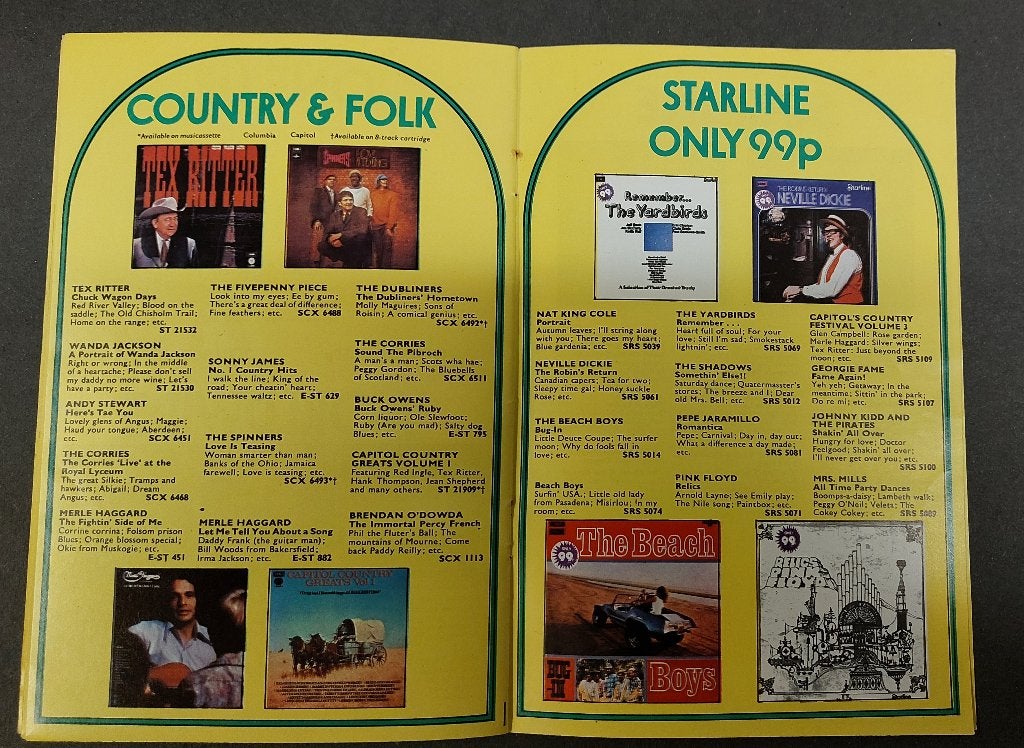 Beatles Pink Floyd T.Rex EMI promo catalogus 1972 platengids, Gebruikt, Verzenden, EMI, NvT