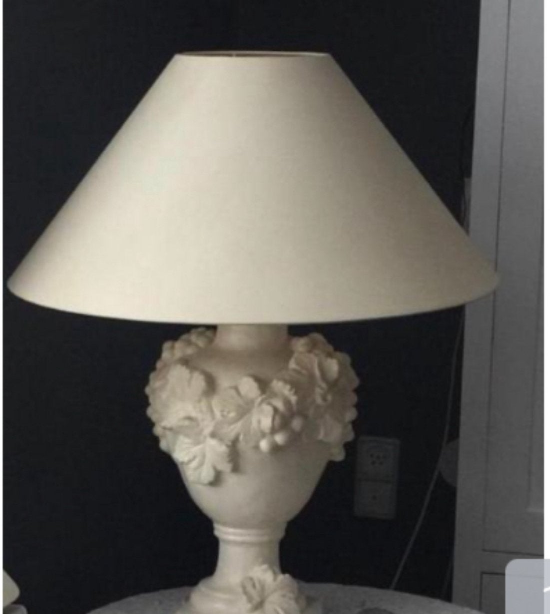Brocante schemerlamp met kap, Ophalen