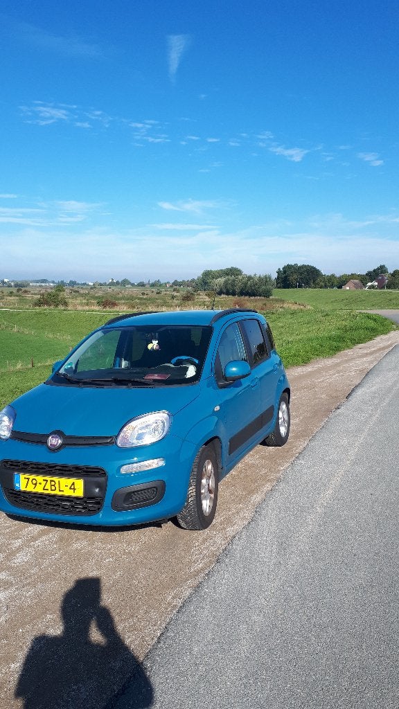 Fiat Panda, Twinair, 2012 Blauw, Airco, Nieuwe APK., Auto's, Voorwielaandrijving, Dealer onderhouden, Stof, 40 €/maand