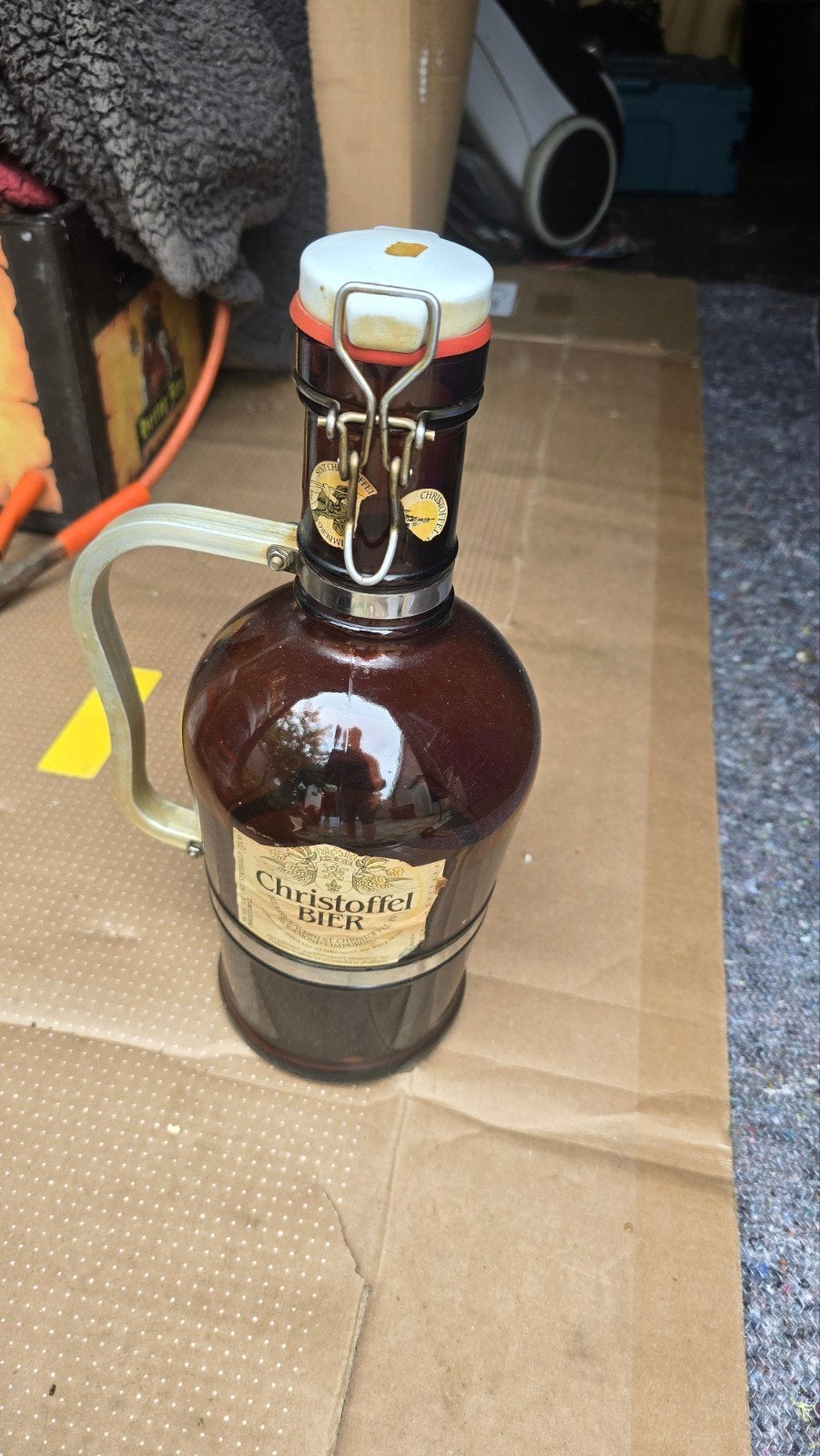 lege antieke Christoffel bierfles 2l, Ophalen of Verzenden, Gebruikt, Frankrijk, Overige typen