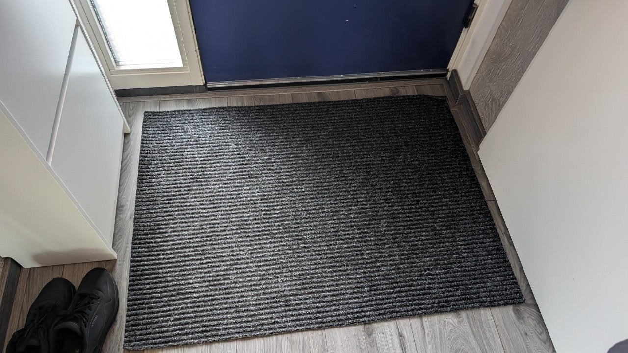 Grijze deurmat - Schoonloopmat voor binnen, Tuin en Terras, Ophalen of Verzenden