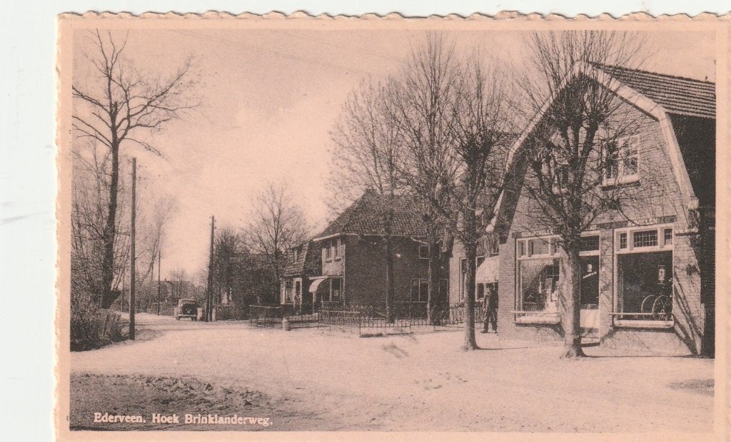Ederveen (Gld.) - Hoek Brinklanderweg., Ophalen of Verzenden, 1940 tot 1960, Ongelopen, Gelderland