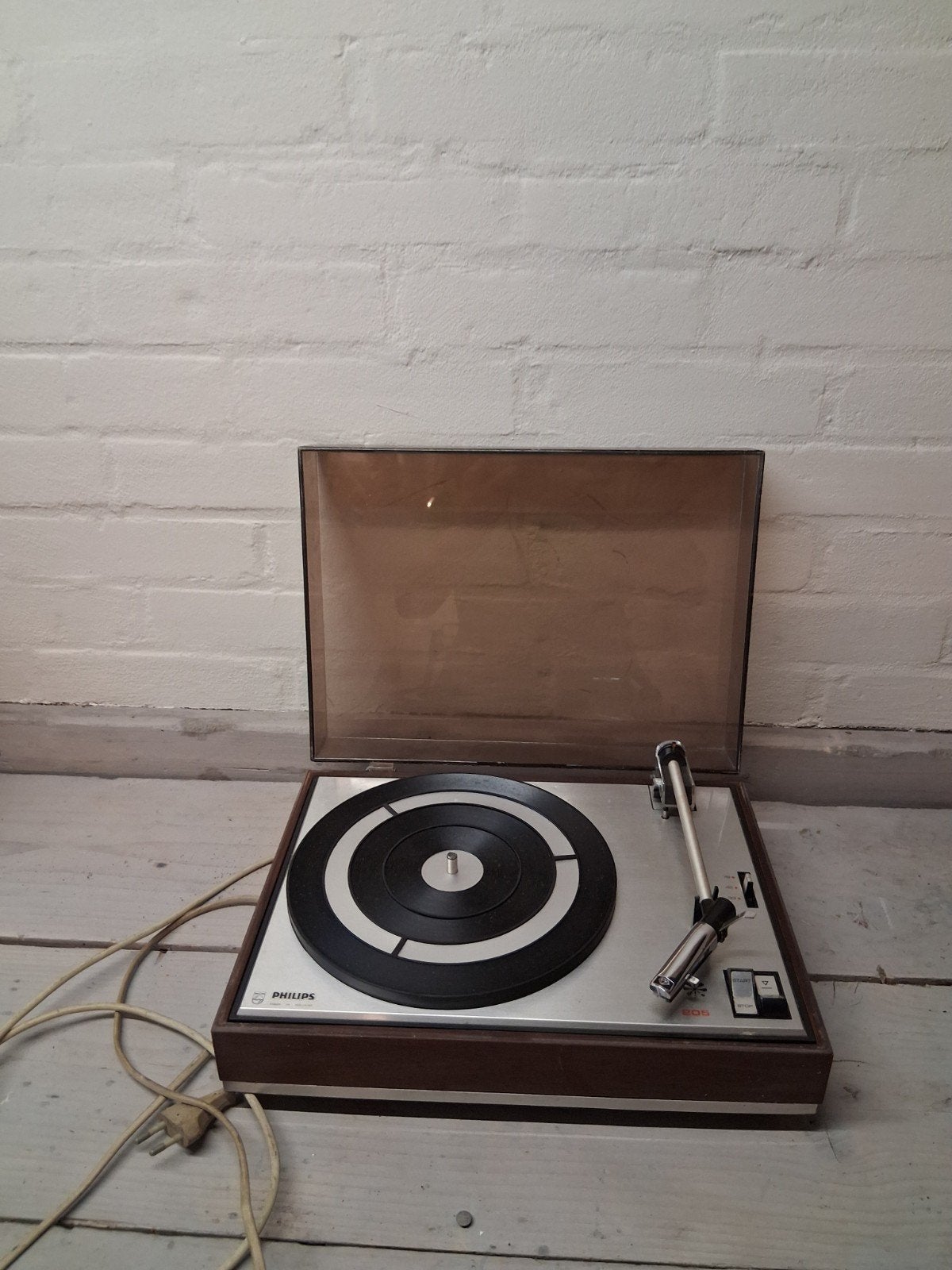 vintage Philips 22GA205 platenspeler, Audio, Tv en Foto, Platenspelers, Ophalen of Verzenden, Gebruikt, Philips