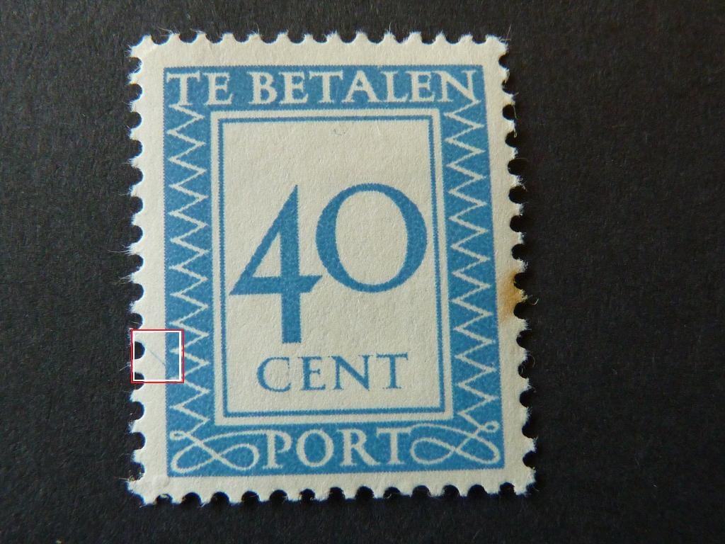 plaatfout port P99 , ongebruikt., Verzenden, Na 1940, Postfris