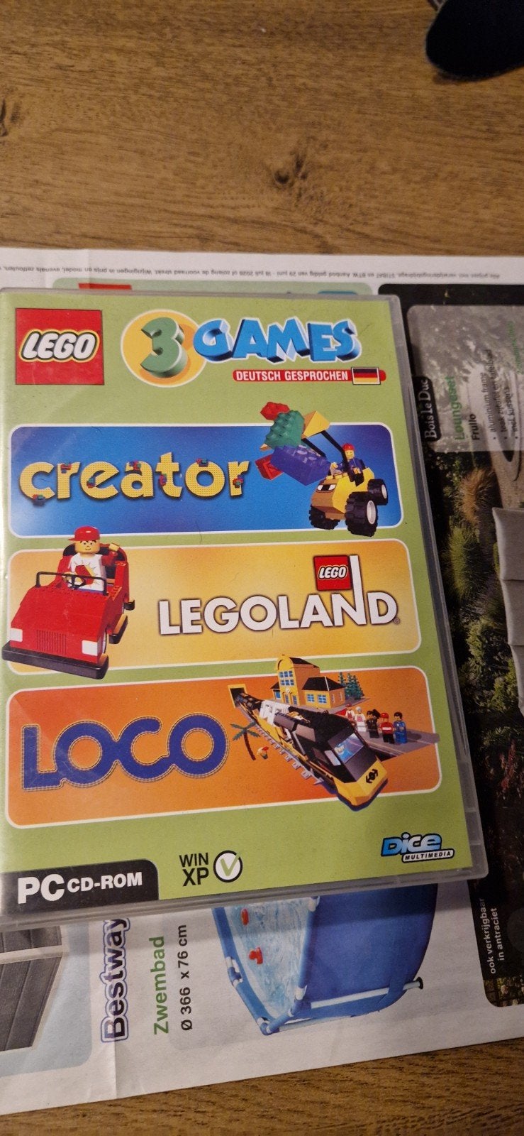 LEGO 3 Games PC CD-ROM: Creator, Legoland, Loco, Gebruikt, 1 speler, Ophalen of Verzenden, Strategie en Constructie