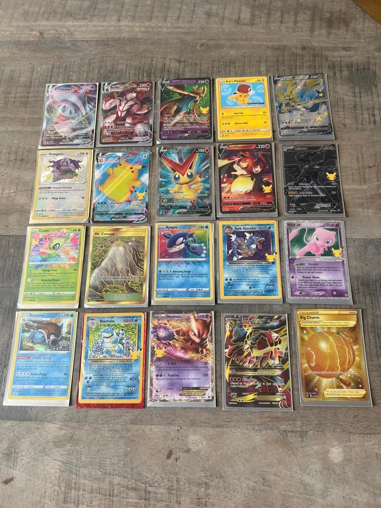 20 Originele en zeldzame Pokemonkaarten, Ophalen of Verzenden, Nieuw, Meerdere kaarten, Foil