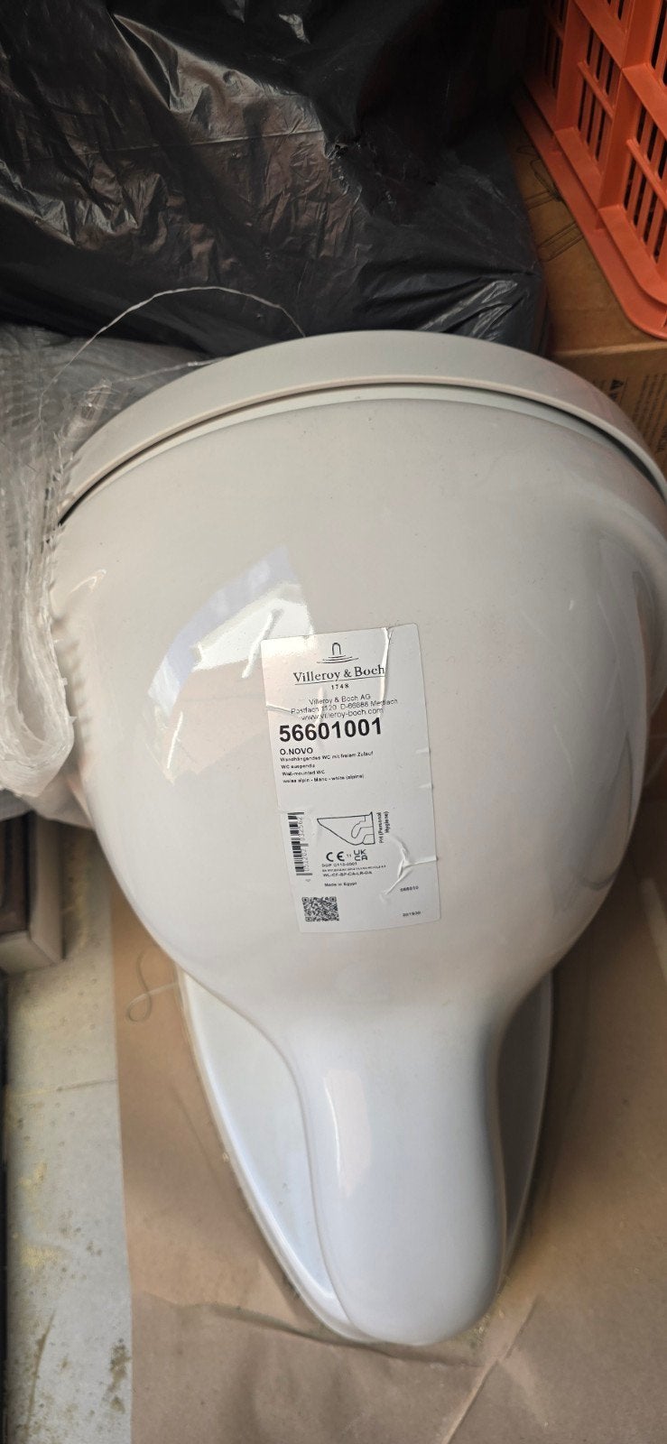 vileroy en boch toilet, Ophalen, Afvoer, Pvc, Nieuw