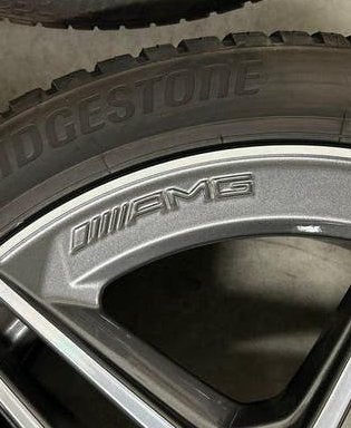 Originele Mercedes AMG C-klasse W205 breedset allseason, Auto-onderdelen, Ophalen, 18 inch, Gebruikt, Banden en Velgen