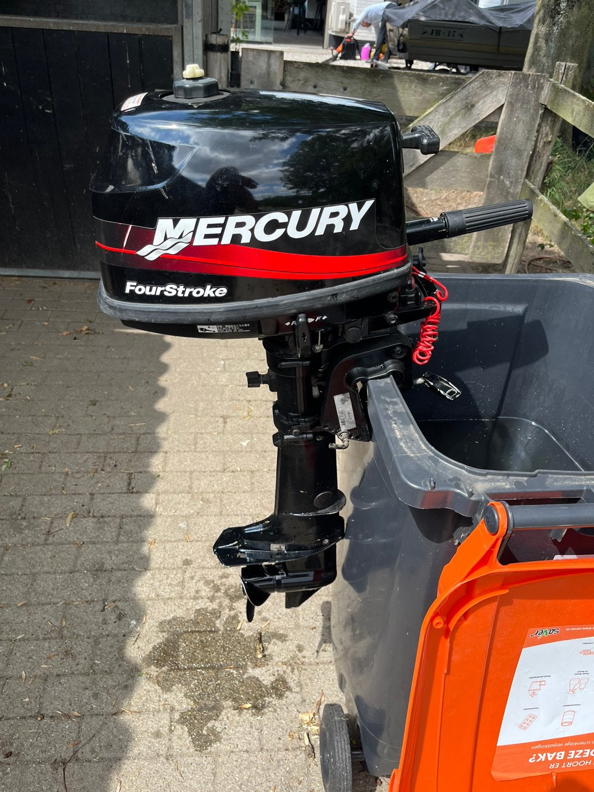 Mercury 4pk 4takt, Watersport en Boten, Buiten- en Binnenboordmotoren, Ophalen, Gebruikt, Benzine, Minder dan 5 pk