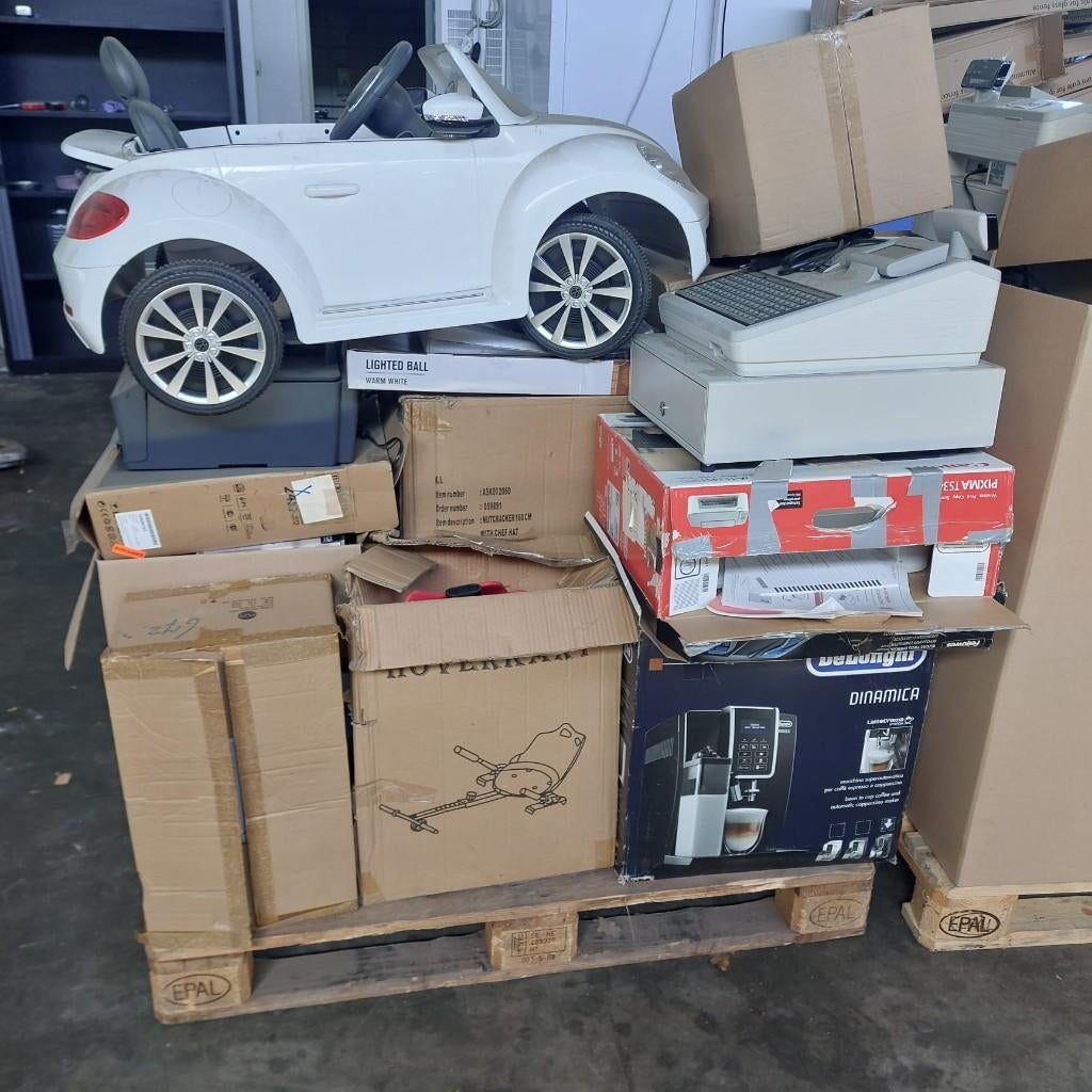 4 pallet met ongecontroleerde electronica, Ophalen, Zo goed als nieuw