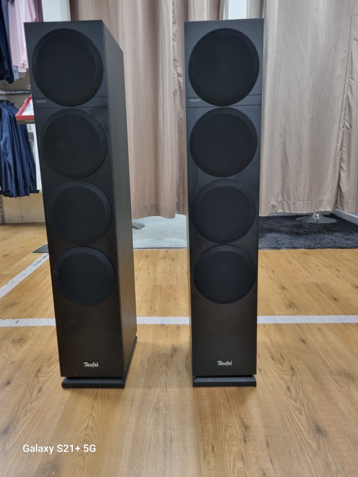 ✅TEUFEL THEATER 500 HiFi vloerstaande luidspreker zwart, Vloerstaande luidspreker, -, -, Ophalen of Verzenden