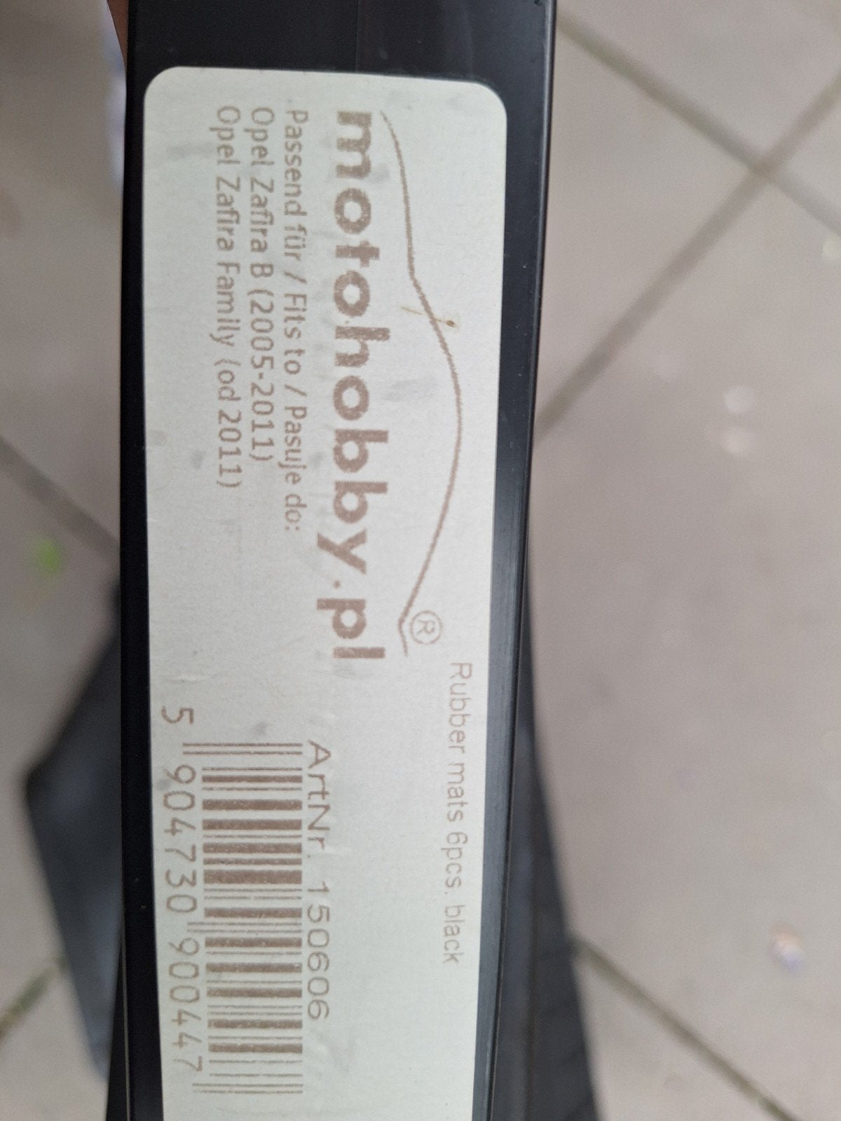 NIEUWE Rubberen automatten voor Opel Zafira B (2005-2011), Ophalen, Nieuw
