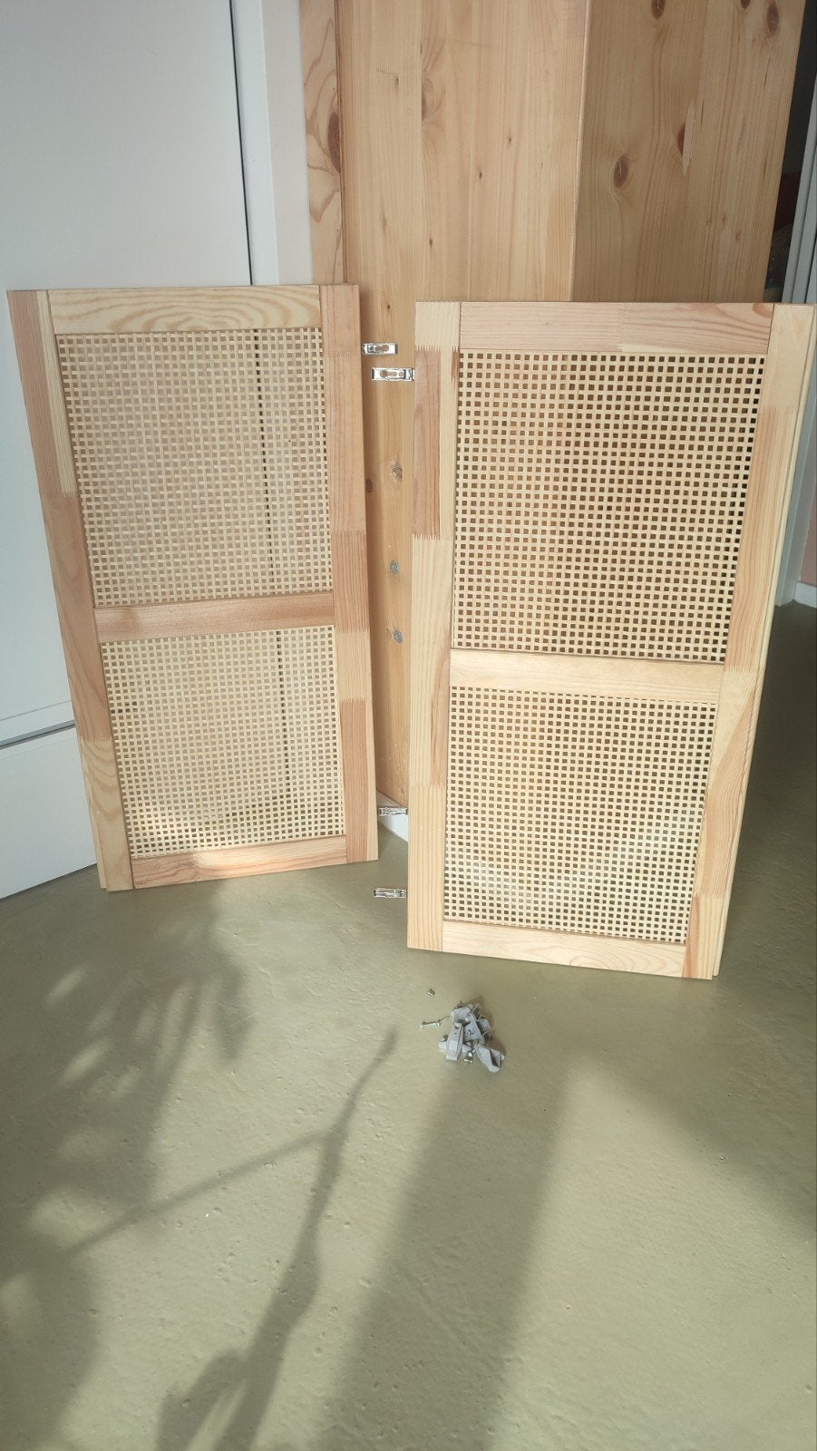 IKEA IVAR Kastdeuren met rotan, Ophalen, Scandinavisch, Natuurlijk, Modern, 100 tot 150 cm, Nieuw