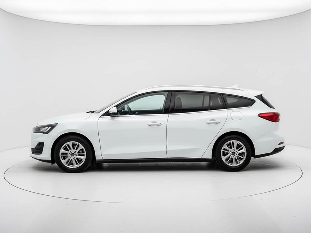 Ford Focus Wagon 1.0 EcoBoost Hybrid 125pk Titanium | Groot, Gebruikt, Wit, Origineel Nederlands, Handgeschakeld