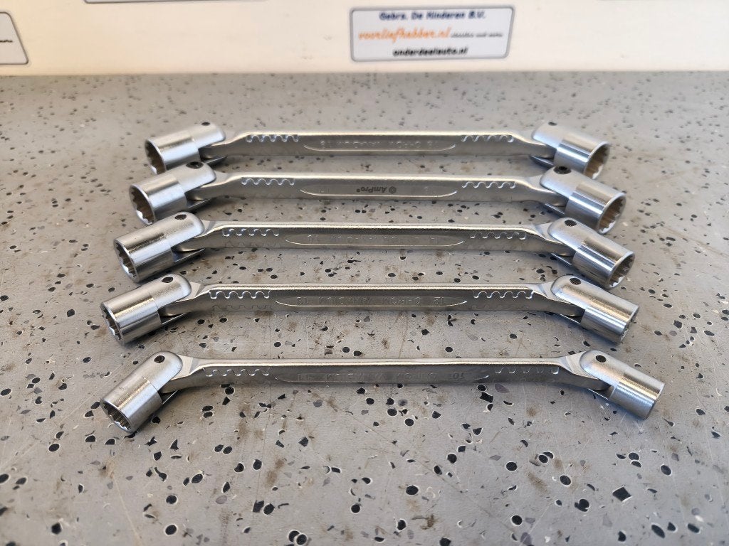 Ampro kniesleutelset 5- delig, 10 tm19mm, Nieuw, Ophalen of Verzenden, /, Ampro