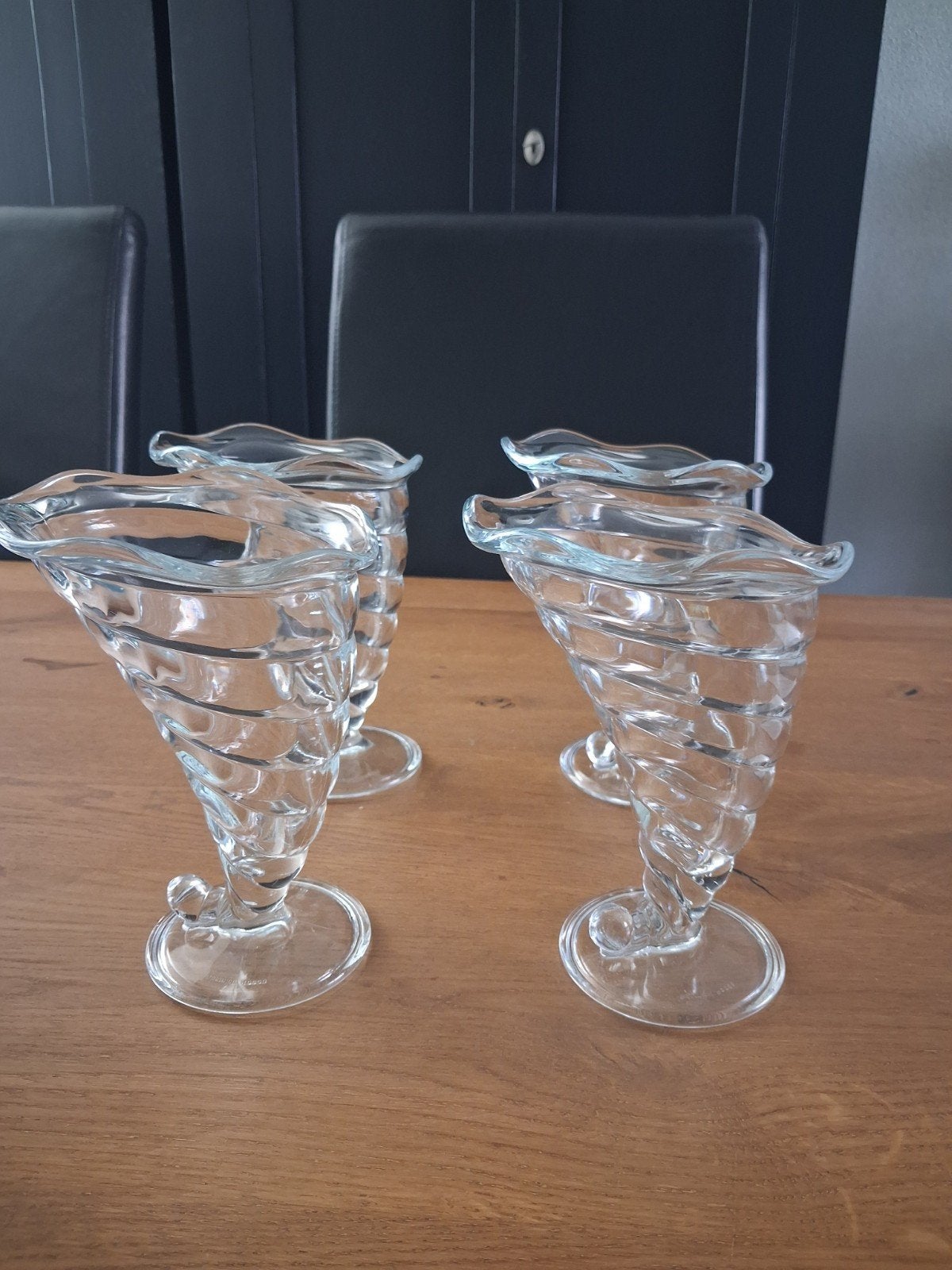 BORMIOLI ROCCO - Fortuna ijscoupglas -  vintage  -  4 stuks, Ophalen of Verzenden, Zo goed als nieuw, Overige typen