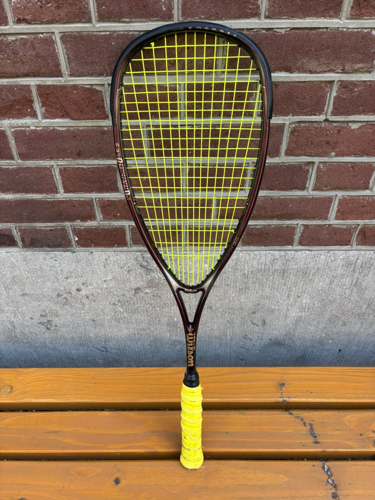 Wilson Rood Bruin Squash Racket, Gebruikt, -, -, Ophalen of Verzenden