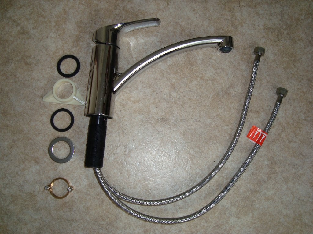 Grohe keukenmengkraan laag model te koop, Doe-het-zelf en Verbouw, Sanitair, Ophalen of Verzenden, Zo goed als nieuw, Chroom, Kraan