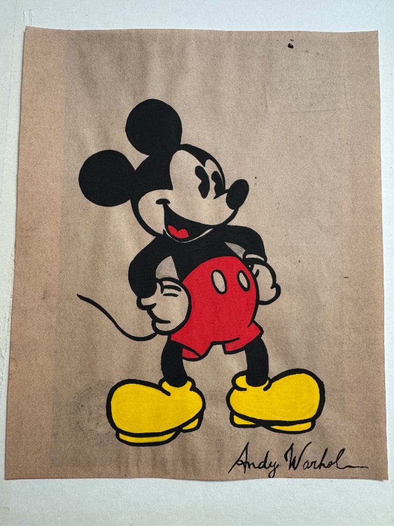 2x Andy Warhol Mickey Mouse Set Artworks, Ophalen of Verzenden