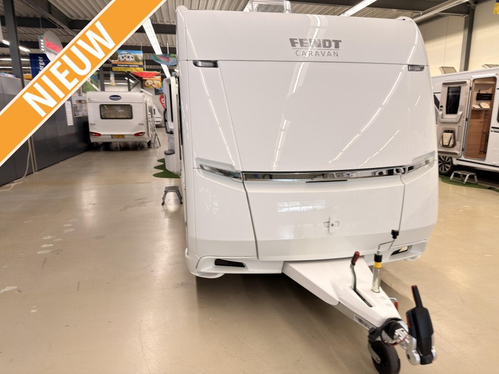 Fendt Bianco Selection 465 TG 1800KG + Enkele bedden, Caravans en Kamperen, Bedrijf, Schokbreker, 1250 - 1500 kg, 2 aparte bedden