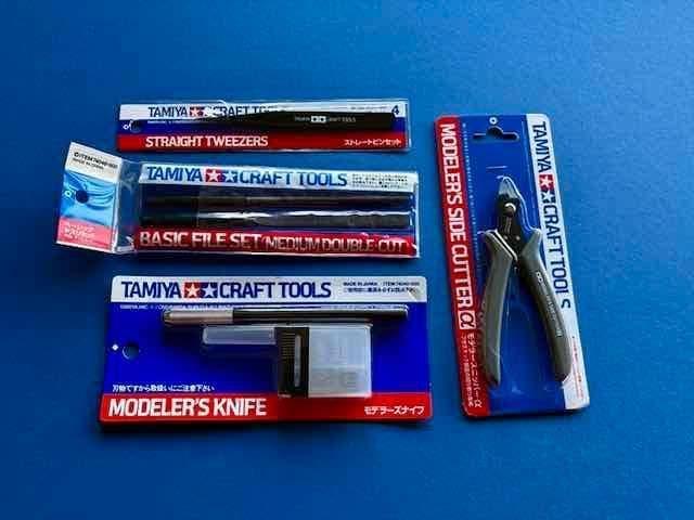 TAMIYA TOOLS SET 4stuks, Verzenden, Nieuw, 1:32 tot 1:50