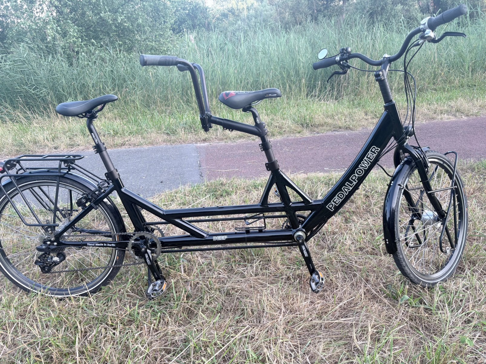 Hoogwaardige Pedalpower Deep Tandem – Hand Made in Berlin, Ophalen, Minder dan 10 versnellingen, Minder dan 49 cm, Velgrem