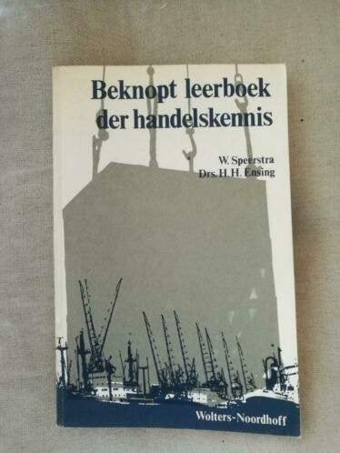 Speerstra,  Ensing - Beknopt leerboek  handelskennis+vragen, Ophalen of Verzenden, Gelezen, Economie en Marketing, Speerstra, drs. H.H. Ensing