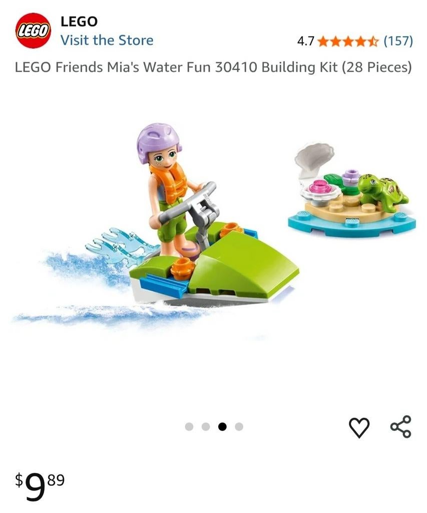 LEGO Friends Mia's Waterfun 30410 - Waterscooter, Lego, Nieuw, Friends, Ophalen of Verzenden