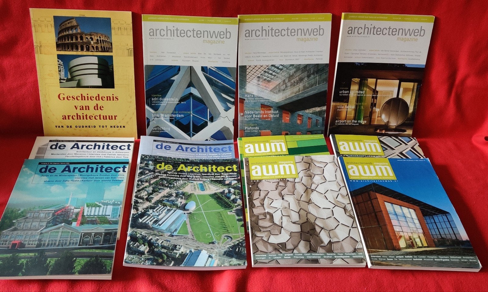 Set Architectuur: 11x Vakbladen + Boek Jan Gympel, Ophalen of Verzenden, Zo goed als nieuw
