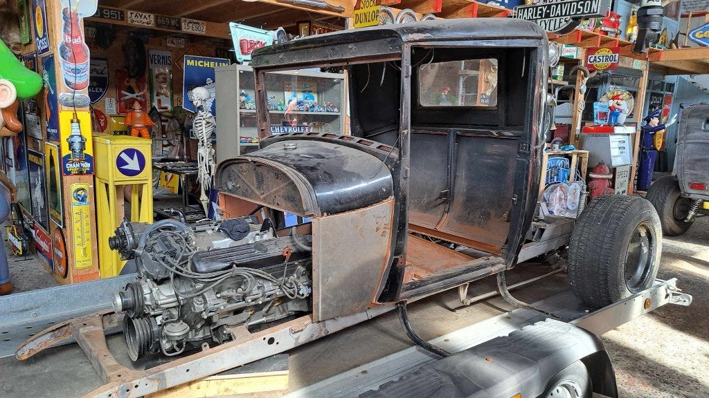 1929 A-Ford pickup carroserie hotrod oldtimer project, Auto-onderdelen, Ophalen, Gebruikt, Ford, Achter