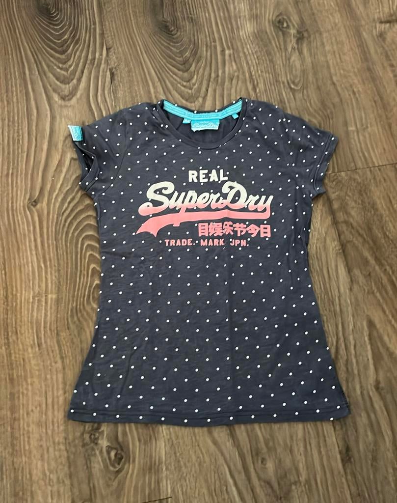Merk superdry maat m, Ophalen of Verzenden, Zo goed als nieuw, Blauw, Korte mouw