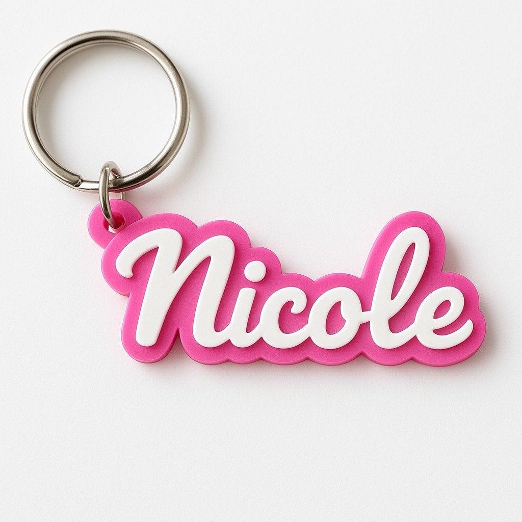 Gepersonaliseerde 3D Geprinte Naam Sleutelhanger, Ophalen of Verzenden, Nieuw