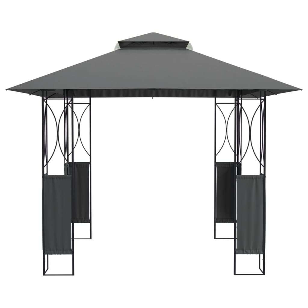 Paviljoen 3x3, partytent prieel antraciet GRATIS BEZORGD!, Verzenden, Minder dan 4 meter, Nieuw, Nvt
