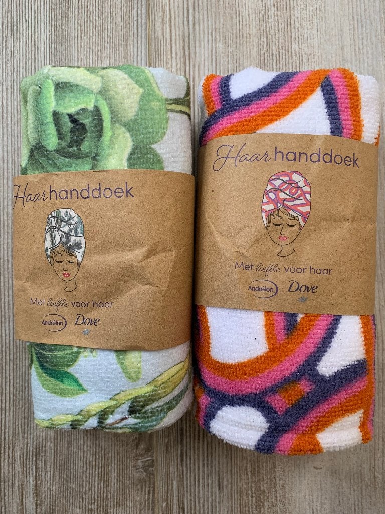 Haarhanddoek twee stuks, Overige merken, Nieuw, Ophalen of Verzenden, Douche-accessoire