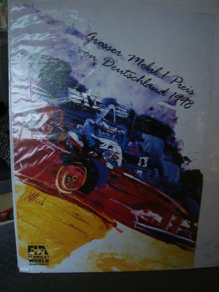 Poster grosser mobil 1 preis von duitschland 1998/42-60 cm, Ophalen of Verzenden, Nieuw, Auto's