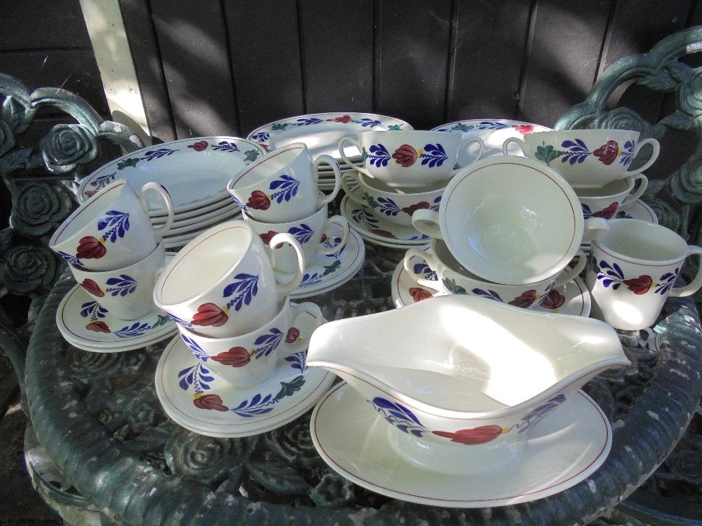 BOCH / P. Regout Boerenbont servies, Antiek en Kunst, Antiek | Servies los, Ophalen of Verzenden