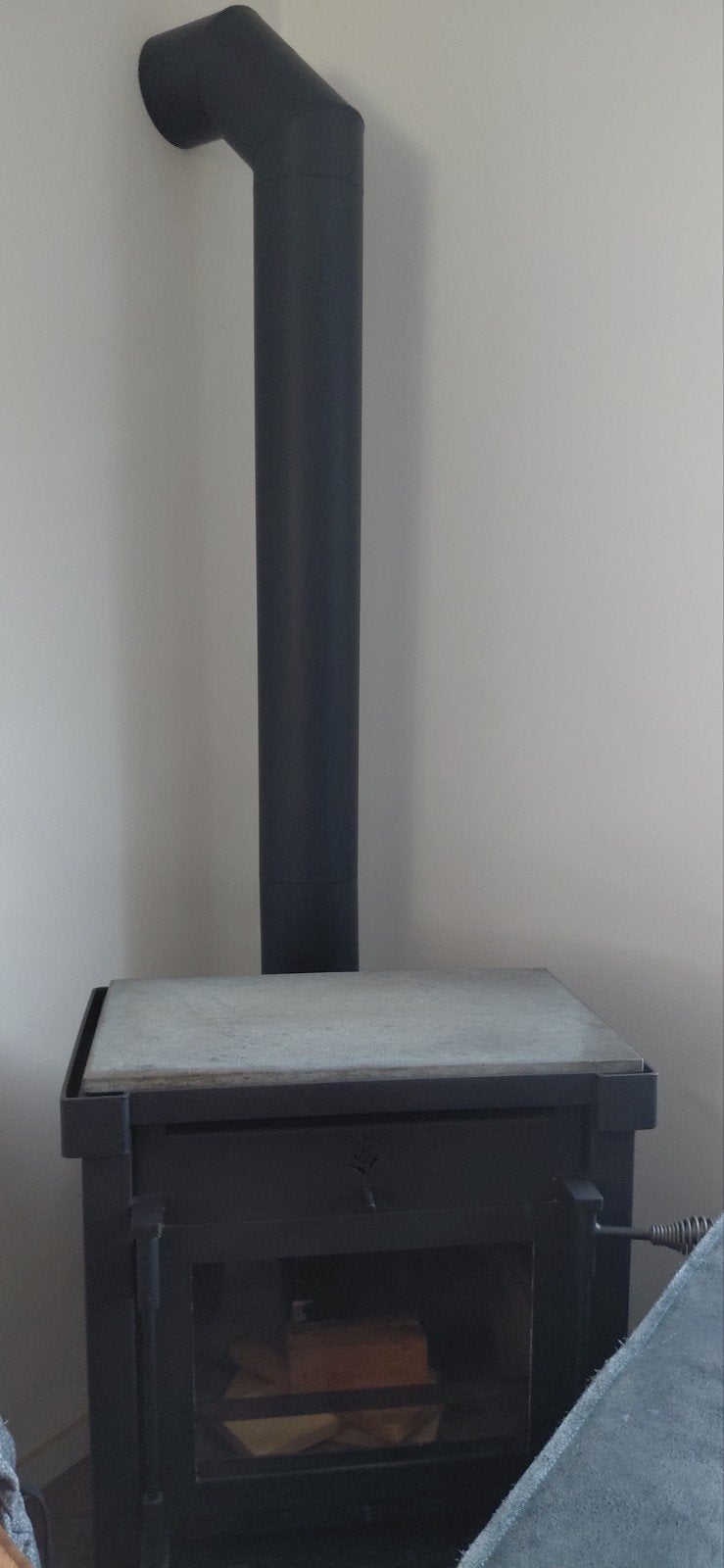 houtkachel met toebehoren, Ophalen, Minder dan 60 cm, Radiator, 80 cm of meer