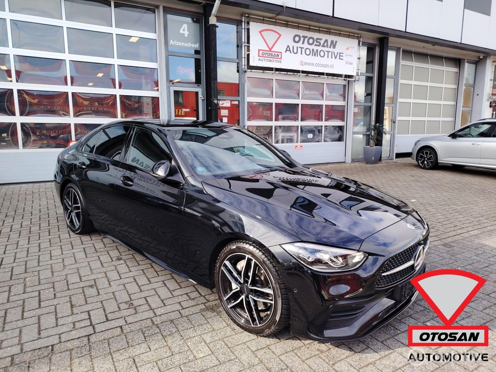 Mercedes C-klasse 300 d 4MATIC AMG Line Camera 50.000km, Auto diversen, Schadeauto's, Automaat, Mercedes-Benz, Diesel, Sedan