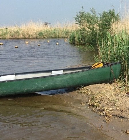 Groene Canadese Kano - Perfect voor Avontuur op het Water, Watersport en Boten, Kano's, Ophalen, Gebruikt, Drie personen of meer