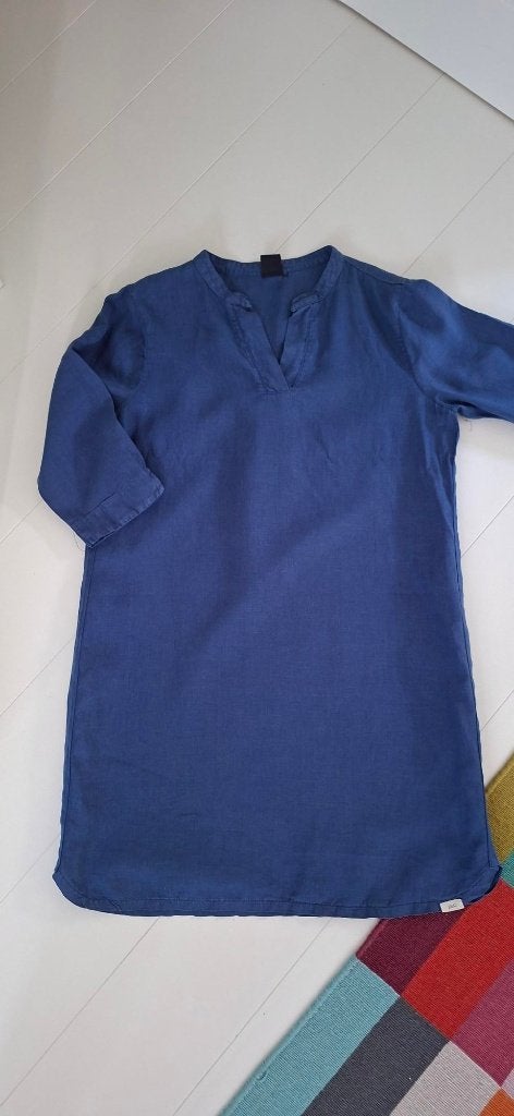 Linnen jurk van Josephine en Co, Josephine & Co, Blauw, Maat 42/44 (L), Ophalen of Verzenden