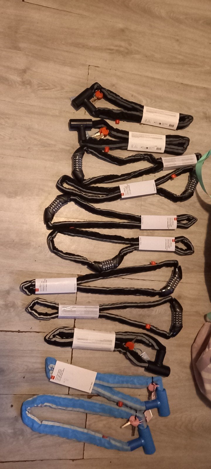 Hangsloten nieuw zwart blauw, Fietsen en Brommers, Nieuw