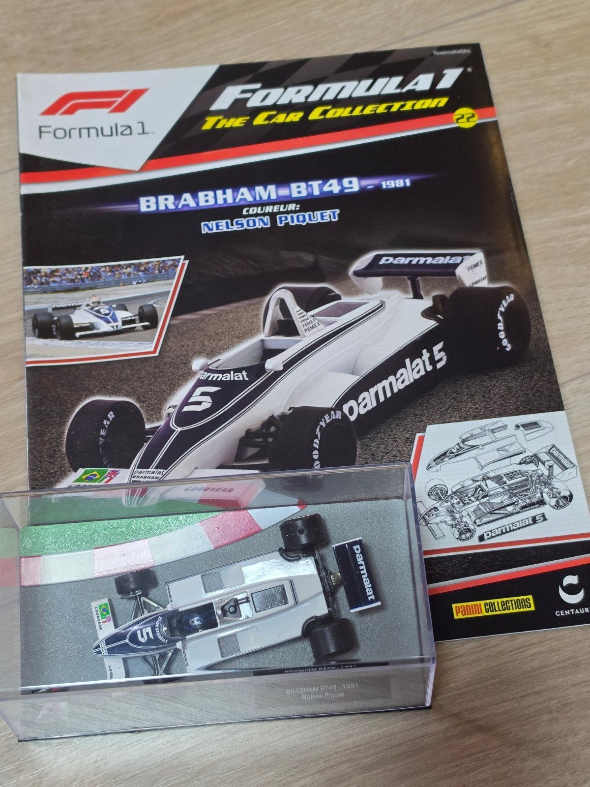 Brabham-BT49-1981 Nelson Piquet Formule 1 modelauto, Ophalen of Verzenden, Zo goed als nieuw, Auto, Overige merken