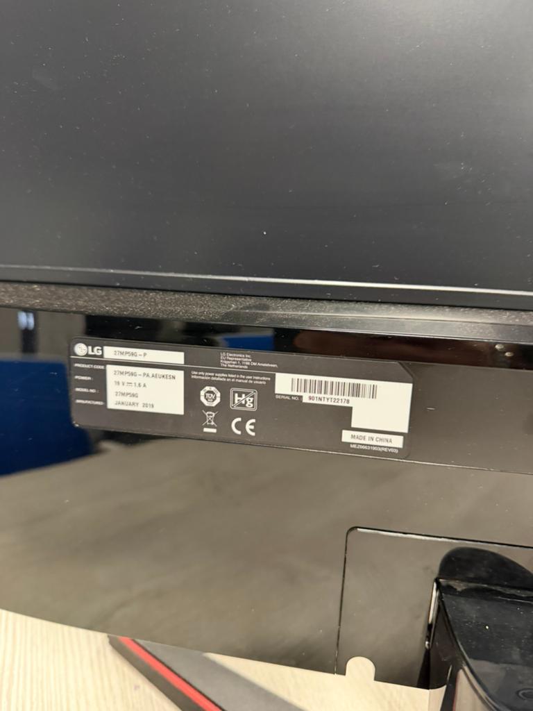 LG 27MP59G- P l monitor l 8 stuks l netjes gebruikt l, Gaming, IPS, Full HD, Ophalen of Verzenden