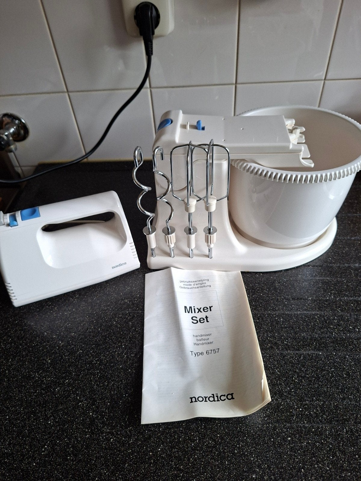 Nordica Mixer Set Type 6757 - Handmixer met standaard, Ophalen, Gebruikt