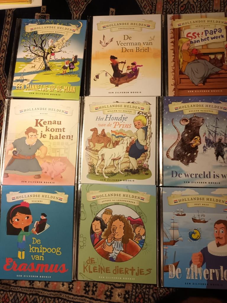 9 zilveren boekjes - Hollandse helden, Ophalen of Verzenden, Zo goed als nieuw, Non-fictie