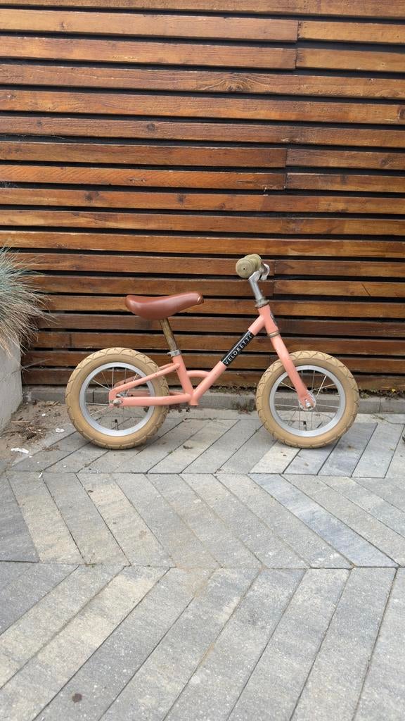 Veloretti loopfiets roze, opknappertje, Ophalen of Verzenden, Zo goed als nieuw, Minder dan 16 inch